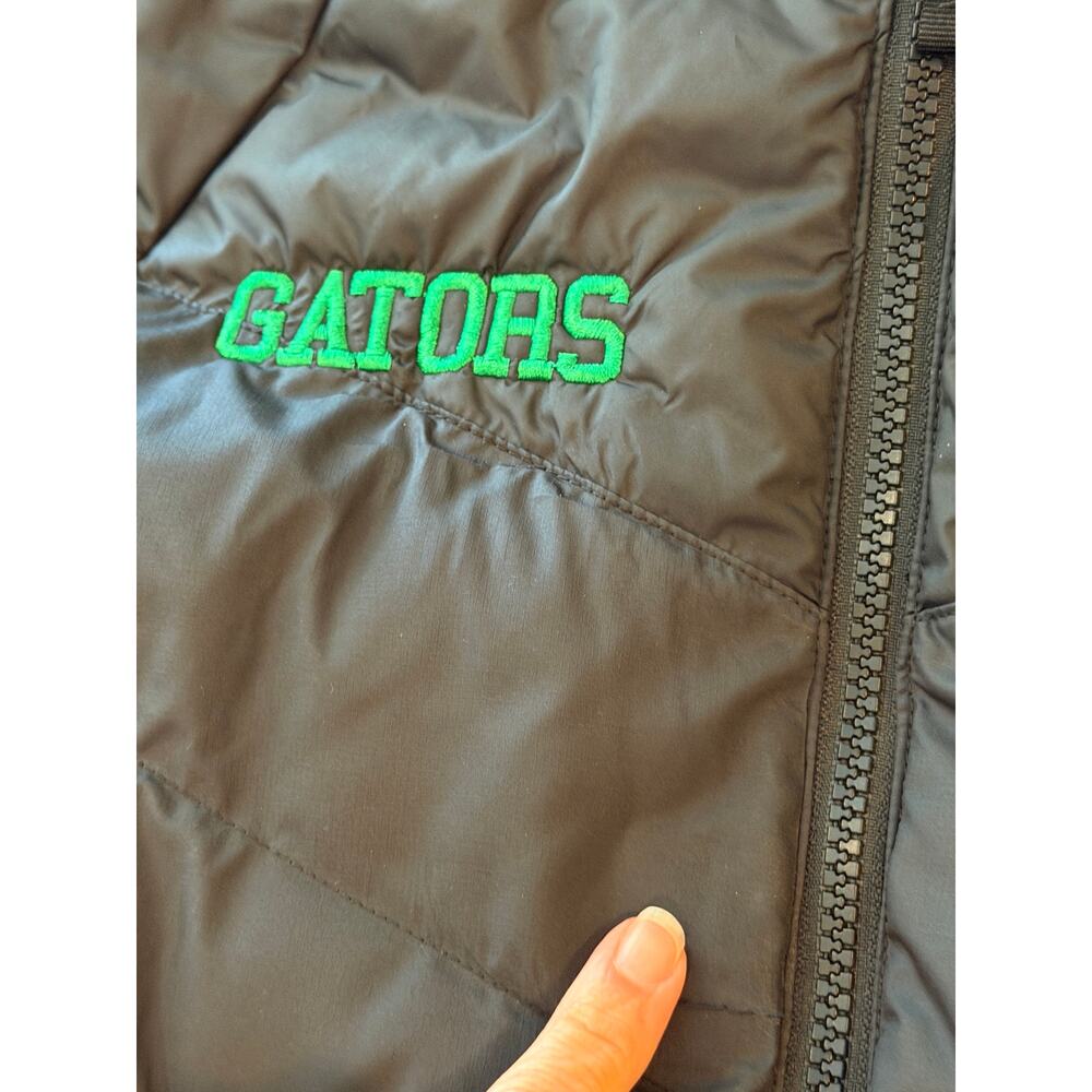 Nike Gators Puffer Jacket Hooded Black Full Zip Youth Medium M Insulated - Picture 4 of 6